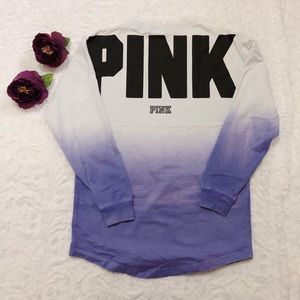 PINK Ombre Purple Jersey Top